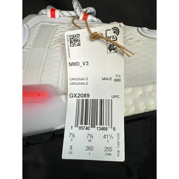 adidas Originals NMD_V3 White Running Gym Sneakers men sz 8 - Picture 7 of 9